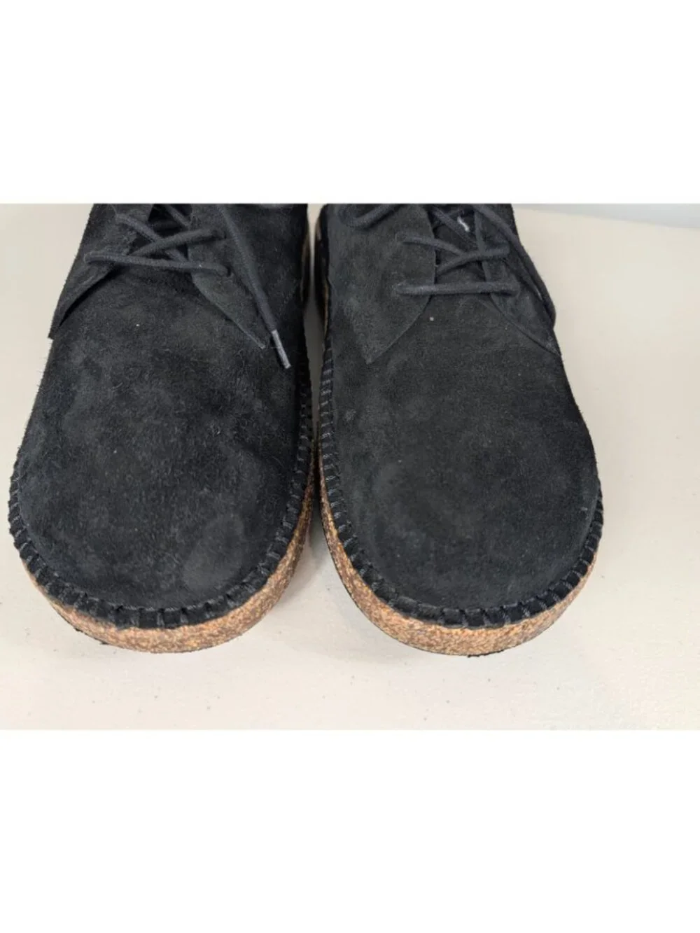 Birkenstock black suede Gary lace up oxford's shoes men's size 10